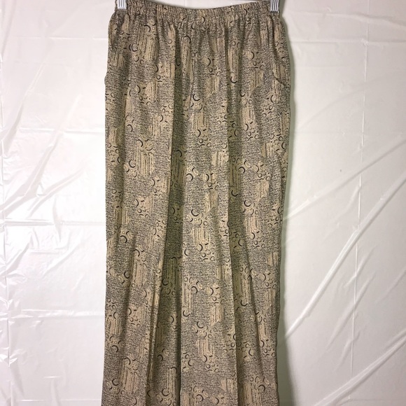 TAN and NAVY BLUE designed pants w/pockets - Picture 1 of 2